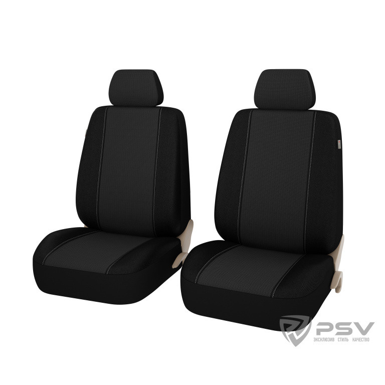 Кликните для увеличения изображения Чехлы универсальные PSV «KLASSIK MESH 2 FRONT» (чёрный)