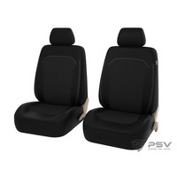 Чехлы универсальные PSV «TALISMAN NEXT 2 FRONT» экокожа + жаккард (чёрный/белый)