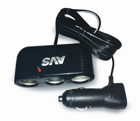 Кликните для увеличения изображения Разветвитель прикуривателя AVS CS301 (на 3 выхода)