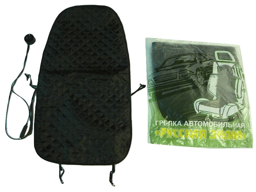 Кликните для увеличения изображения Накидка на сиденье с подогревом «РУССКАЯ ЗИМА», стеганая, с регулировкой