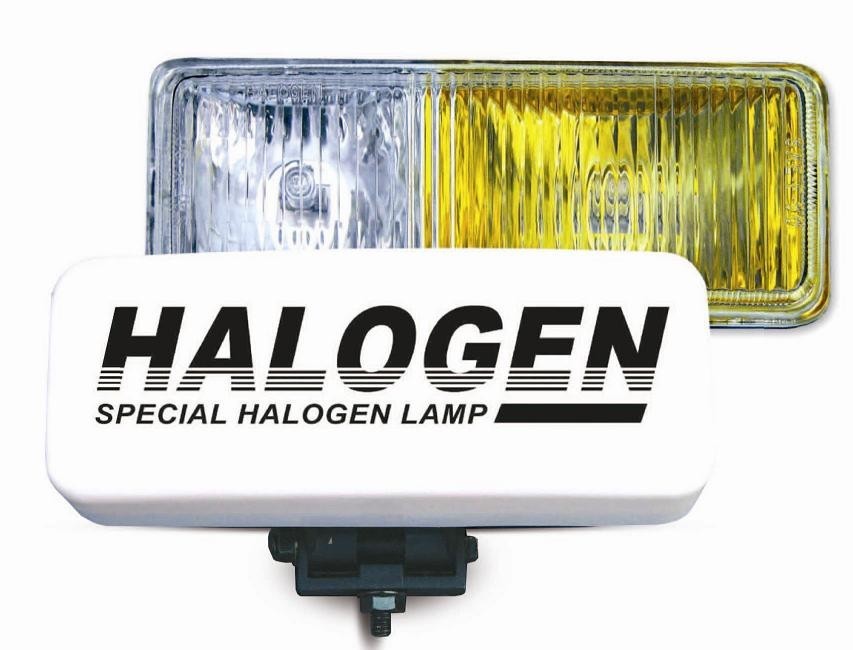 Кликните для увеличения изображения Противотуманные фары галогеновые (H3) PF-116H (белый-желтый, 12V 55A H3, корпус пластик, рифленое стекло