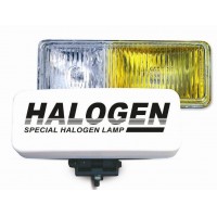 Противотуманные фары галогеновые (H3) PF-116H (белый-желтый, 12V 55A H3, корпус пластик, рифленое стекло