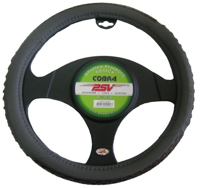 Кликните для увеличения изображения Оплётка на руль PSV COBRA (Черный) M
