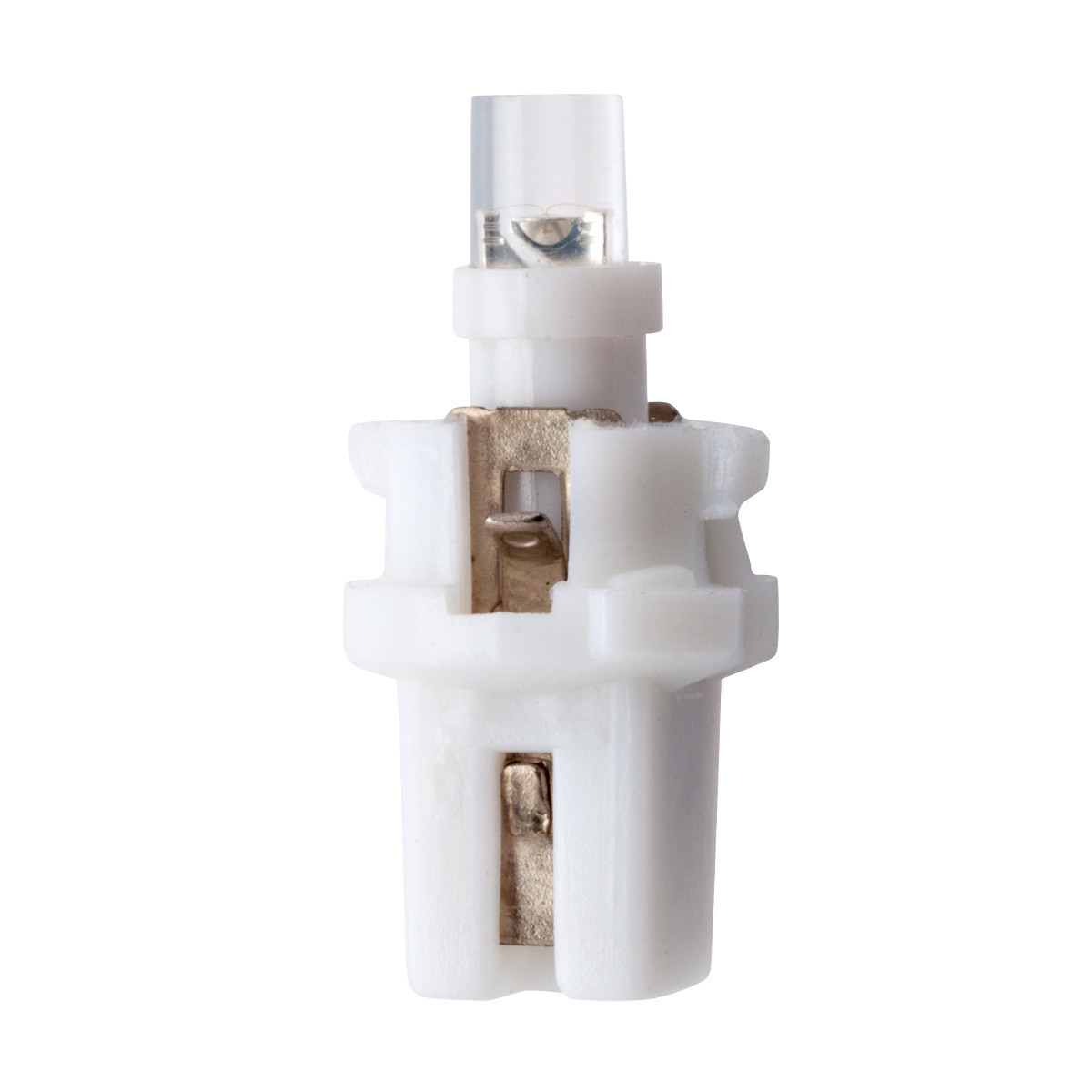 Кликните для увеличения изображения Автолампа светодиодная МАЯК T5 12V WHITE с патроном (BAX8,7d)