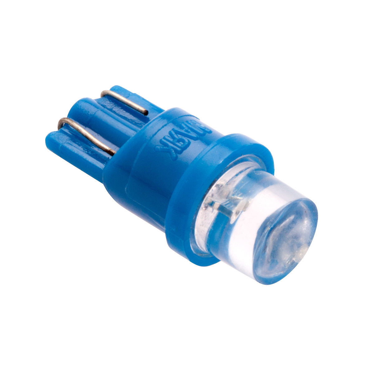 Кликните для увеличения изображения Автолампа светодиодная МАЯК T10 12V CONE BLUE (W2.1x9.5d)