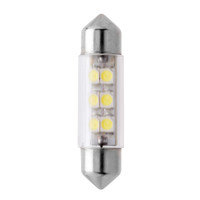Автолампа светодиодная МАЯК T11 12V (6SMD) WHITE (SV8.5/8) 36/38мм