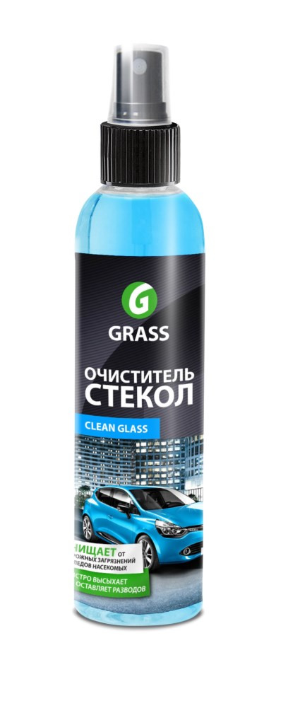 Кликните для увеличения изображения Очиститель стёкол GRASS «Clean glass», спрей, 250 мл