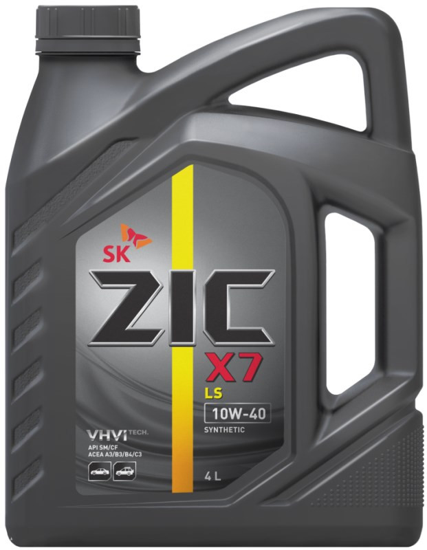 Моторное масло ZIC X7 10W-40, синтетическое, 4л
