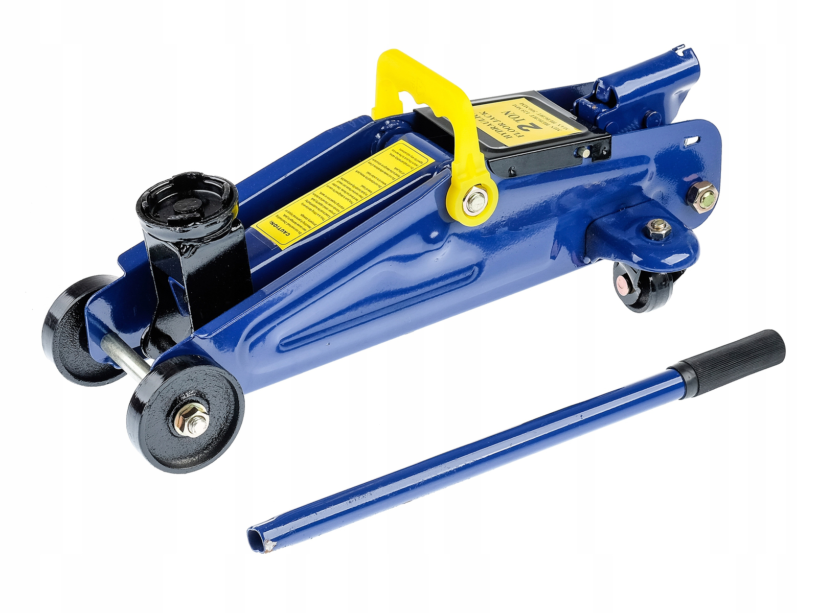 Кликните для увеличения изображения Домкрат гидравлический подкатной ORPHEUS HOLITUNKI, 2 тонны (130-345мм) в кейсе