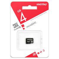 Карта памяти SmartBuy microSDHC Class 10 4GB