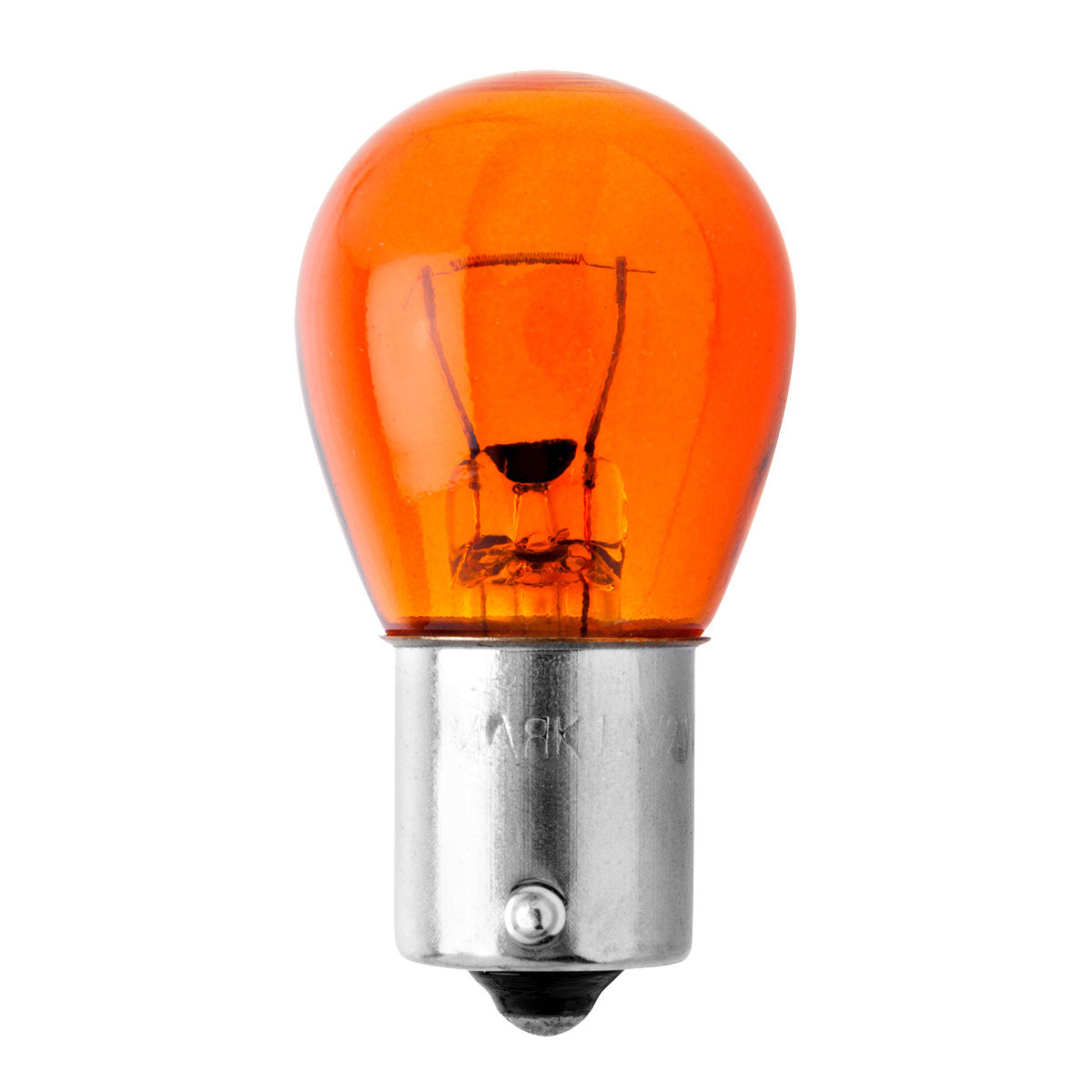 Кликните для увеличения изображения Автолампа накаливания МАЯК ULTRA PY21W 12V (смещ.цоколь) ORANGE (BAU15s)