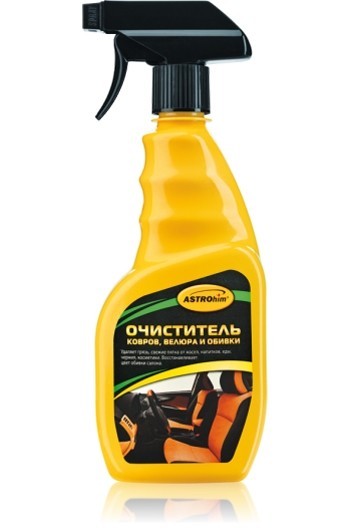 Кликните для увеличения изображения Очиститель ковров, велюра и обивки Астрохим АС-345, спрей, 500 мл