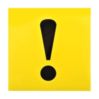 Наклейка на автомобиль знак «Начинающий водитель» (15x15см) бумажная