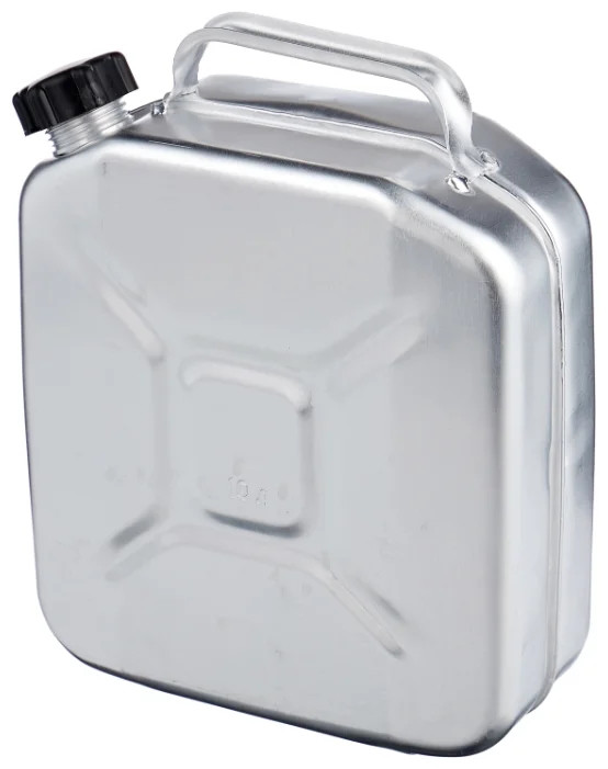 Кликните для увеличения изображения Канистра для бензина Демидовский завод МТ-030 алюминиевая, 10л