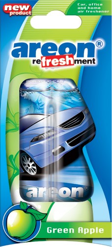Кликните для увеличения изображения Ароматизатор AREON гелевый LIQUID Refreshment Green Apple