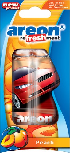 Кликните для увеличения изображения Ароматизатор AREON гелевый LIQUID Refreshment Peach