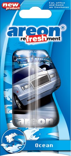 Кликните для увеличения изображения Ароматизатор AREON гелевый LIQUID Refreshment Ocean