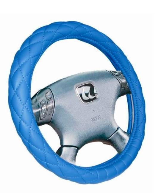 Кликните для увеличения изображения Оплётка на руль PSV «CONVEX» синий, M
