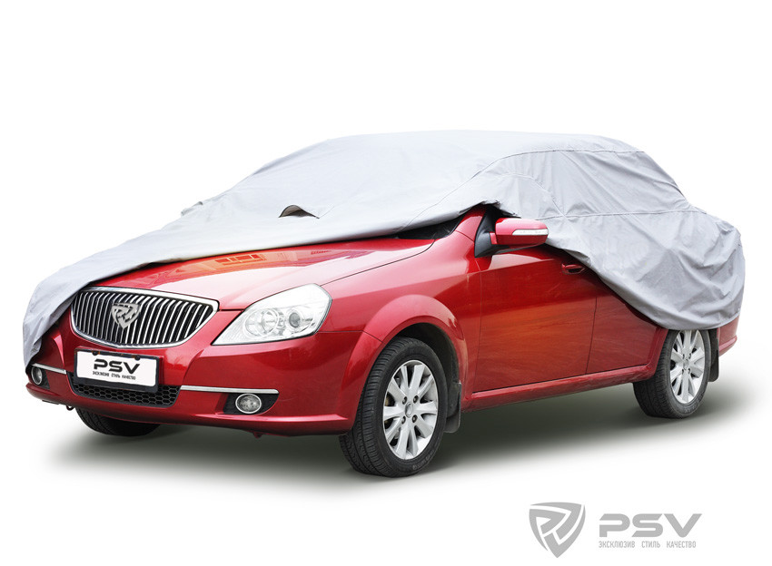 Кликните для увеличения изображения Защитный чехол-тент на автомобиль PSV модель 16, с молнией, «L» (460-495х180х116)