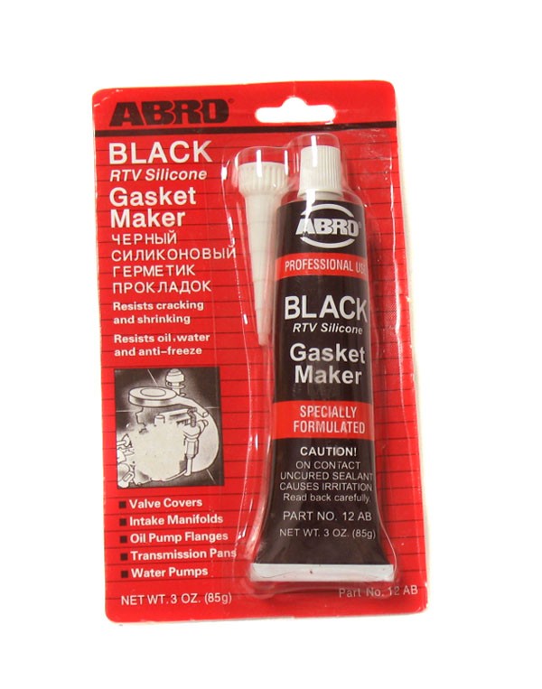 Кликните для увеличения изображения Герметик силиконовый ABRO черный 85г