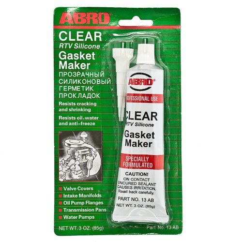 Кликните для увеличения изображения Герметик силиконовый ABRO прозрачный 85г