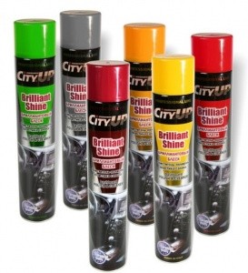 Кликните для увеличения изображения Полироль пластика CityUP CA-840 Brilliant Ваниль, спрей, 750 мл
