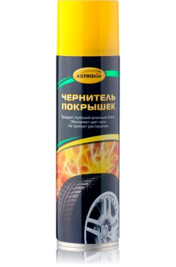 Кликните для увеличения изображения Чернитель покрышек Астрохим АС-2653, аэрозоль, 335 мл