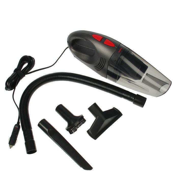 Кликните для увеличения изображения Пылесос автомобильный NOVA BRIGHT, для сухой и влажной уборки, 100 Вт, 12 В, черный