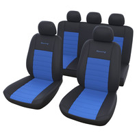 Чехлы универсальные M5 «RACING SERIES» (черный/синий)