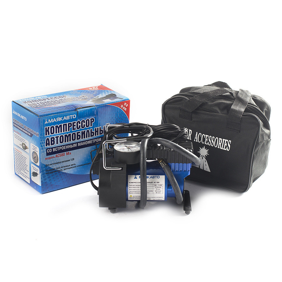 Кликните для увеличения изображения Компрессор автомобильный МАЯКАВТО АС 580ма