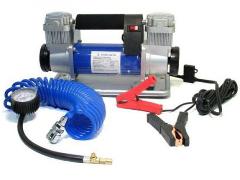 Кликните для увеличения изображения Компрессор автомобильный МАЯКАВТО АС 1500ма (двухпоршневой), повышенной мощности