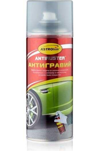 Кликните для увеличения изображения Антигравий Астрохим АС-480, серия «Antiruster», прозрачный, аэрозоль, 520 мл