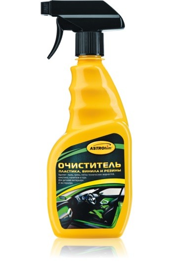 Кликните для увеличения изображения Очиститель пластика, винила и резины, Астрохим АС-365, спрей, 500 мл