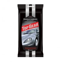Салфетки влажные TOP GEAR для очистки стекол, зеркал и фар (30 шт.)