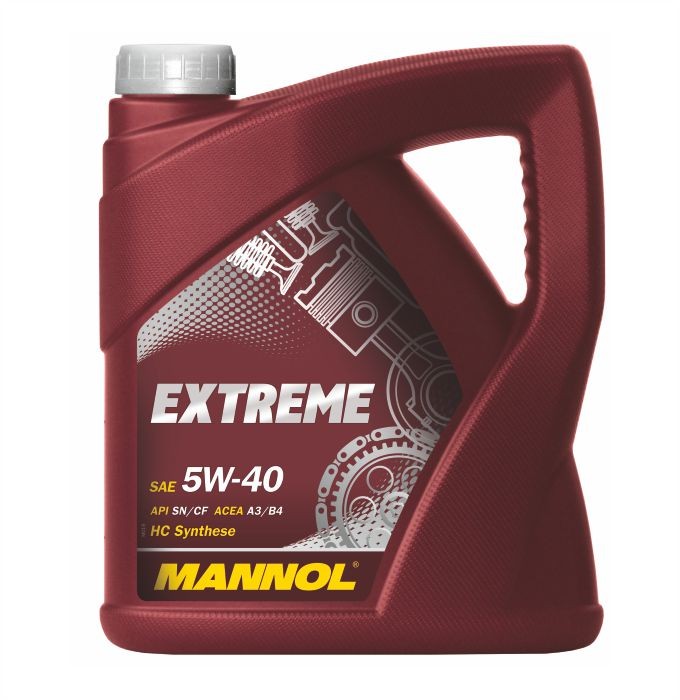 Моторное масло MANNOL EXTREME 5W-40, SN/CF, A3/B4, синтетическое, 4л