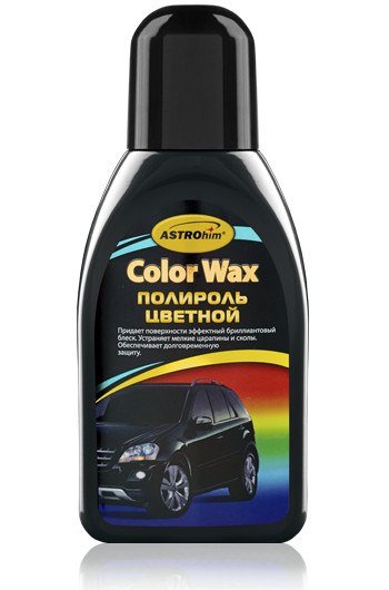 Кликните для увеличения изображения Полироль цветной Астрохим АС-281, серия «Color Wax», чёрный, 250 мл