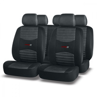 Чехлы универсальные PREMIER «CARBON» (Черно-т.серые)