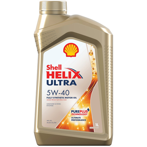 Моторное масло SHELL Helix Ultra 5W-40, синтетическое, 1л