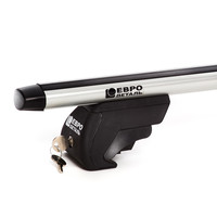 Багажник «Евродеталь» на а/м с рейлингами, аэродинамика 135см (с замками)