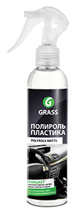 Полироль-очиститель пластика матовый GRASS «Polyrole Matte», виноград, спрей, 250 мл