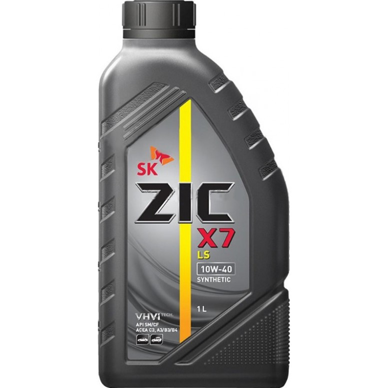Моторное масло ZIC X7 10W-40, синтетическое, 1л
