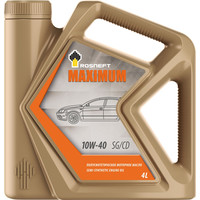 Моторное масло РОСНЕФТЬ Maximum 10W40, полусинтетическое, 4л