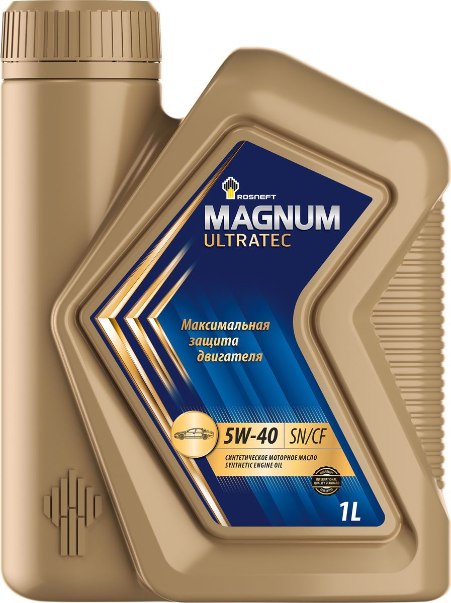 Моторное масло РОСНЕФТЬ Magnum Ultratec 5W40, синтетическое, 1л