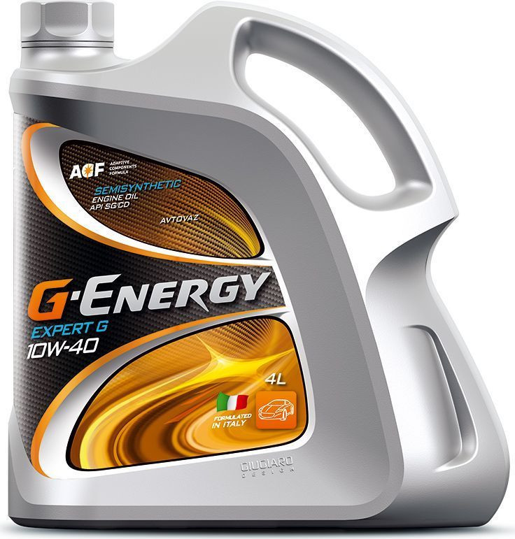 Моторное масло G-ENERGY Expert G 10W-40, API SG/CD, полусинтетическое, 4 л