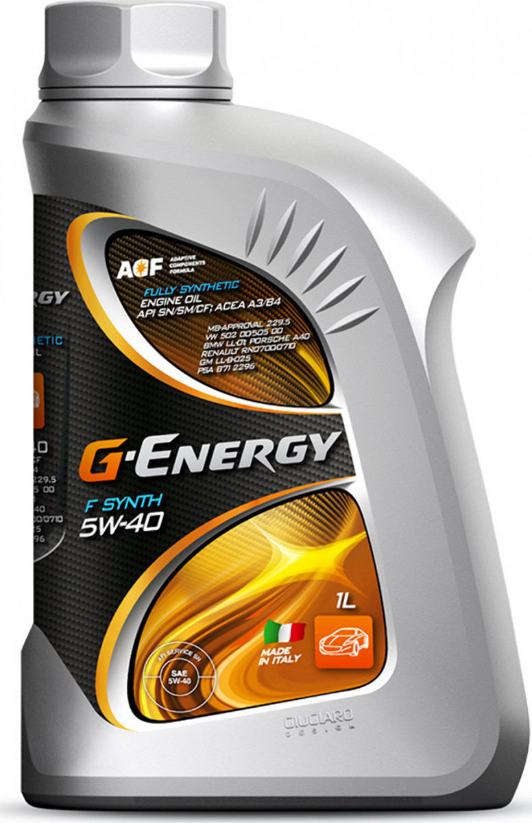 Моторное масло G-ENERGY F-Synth 5W-40, API SN/CF, синтетическое, 1л