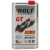 Моторное масло ROLF GT 5W-40, API SN/CF, синтетическое, 1л