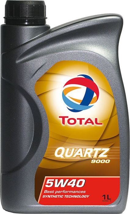 Моторное масло TOTAL Quartz 9000 5W-40, API SN/CF, синтетическое, 1л