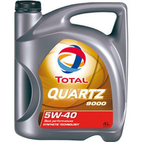 Моторное масло TOTAL Quartz 9000 5W-40, API SN/CF, синтетическое, 4л