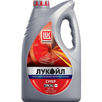 Моторное масло ЛУКОЙЛ Супер 10W-40, API SG/CD, полусинтетическое, 4л