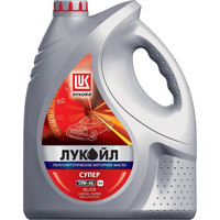 Моторное масло ЛУКОЙЛ Супер 10W-40, API SG/CD, полусинтетическое, 5л